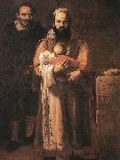 Jusepe de Ribera Magdalena Ventura with Her Husband and Son oil painting on canvas